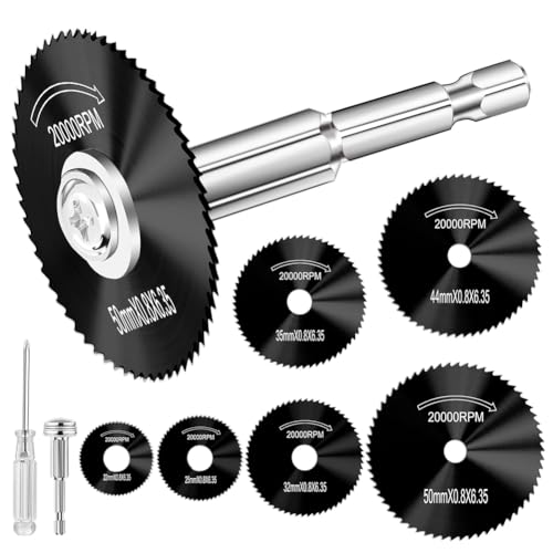 Yarryuter Schwarze Trennscheiben Set, 6-teilig