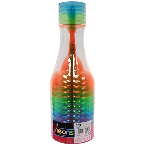 Party Dimensions Neon 12 Count Plastic Margarita Cup, 12-Ounce