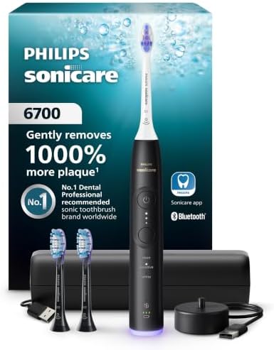 Philips Sonicare 6700 Rechargeable Electric Toothbrush, 3 Brush H...