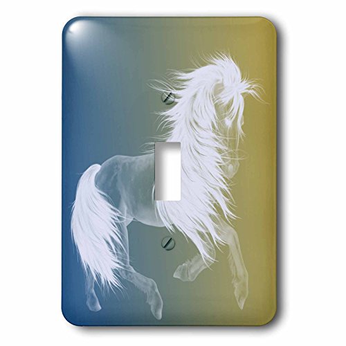 Interrupteur à bascule bleu or ombre blanc cheval pour rénover - 3