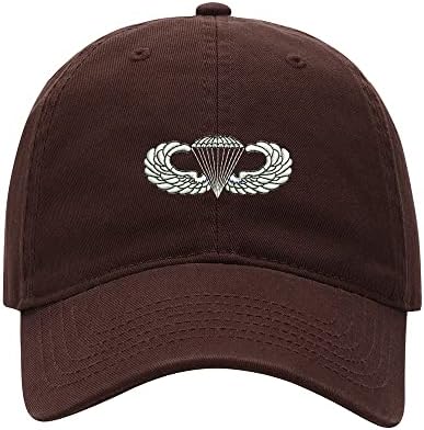 Baseball Cap Men Army Airborne Paratrooper Wings Embroidered Washed Cotton Dad Hat Baseball Caps