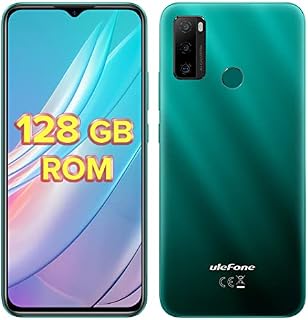 Ulefone Mobile Phones, 128GB Note 10P Smartphone Unlocked, 4G Dual SIM Android Phone, Android 11, 5500mAh Battery, 13MP Triple AI Camera, 3 Card Slots, 6.52 inch IPS Dewdrop Screen, UK Version, Green