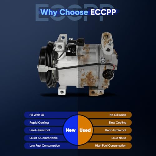 Image of ECCPP AC Compressor Fit for INFINITI M35 3.5L 2006-2008 | AC Compressor with Clutch Rapid Cooling