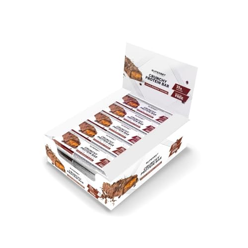 Crunchy Protein Bar (15x64g) | Barres protéinées | Moelleuses, croustillantes et 34% de protéines – Choco Brownie Caramel