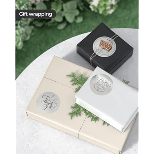 2 Inch Sliver Round Thermal Sticker Labels, Printable