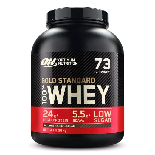 Optimum Nutrition Gold Standard 100% Whey, Proteína en Polvo para Recuperacíon y Desarrollo Muscular con Glutamina Natural y Aminoácidos BCAA, Sabor Double Rich Chocolate, 73 Dosis, 2.26 kg