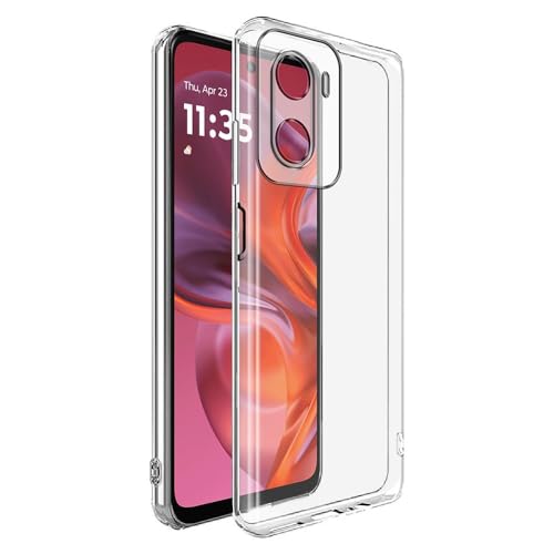 Image of COVERBLACK Cases Flexible Rubber Case Back Cover Compatible for Motorola Moto G06 Power- Transparent