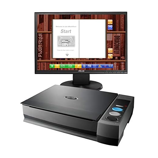 Plustek Book Scanner OpticBook 3800L eBookScan - Intuitive Software Bundle, High Scan Speed, Auto Crop & Rotate, 6mm Book Edge Design, Convert to ePUB/PDF/Searchable PDF/Word/Tiff/Excel, for Windows 7/8/10/11