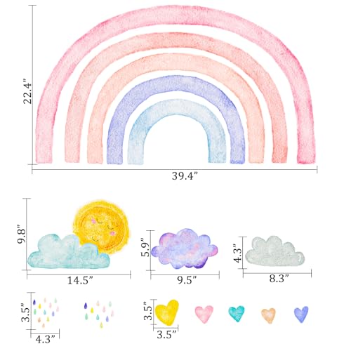 Vinilo Decorativo Infantil Rainbow Wall Decals miniatura 2