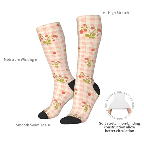 Image of Knee High Socks for Women Girls Fashion Women's Festival Stockings for Casual Running Work Travel