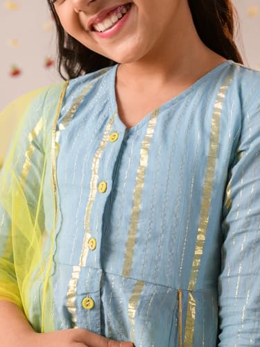 Image of Pspeaches girls Cotton Kurta & Palazzo
