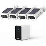 AOSU 4K Security Cameras Wireless Outdoor, 4-Cam Kit, Smart Home Security System with HomeCortex, Al Face Recognition & Behavior Detection, 16TB Expandable Local Storage, Integrated Solar Panel
