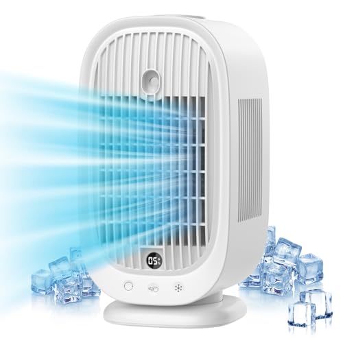Klimaanlage Mobil, 4 in 1 Mobiles Klimagerät, Klimaanlage Tragbare, Air Cooler Luftkühler Klein, 5 Windgeschwindigkeiten,2...