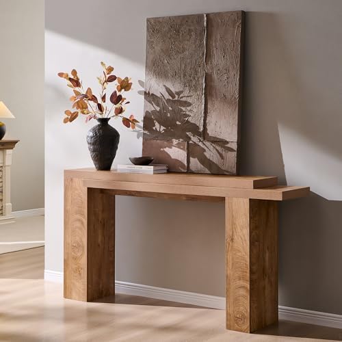 Amazon.com: OKD 63 Inch Modern Entryway Console Table, Solid Geometry ...