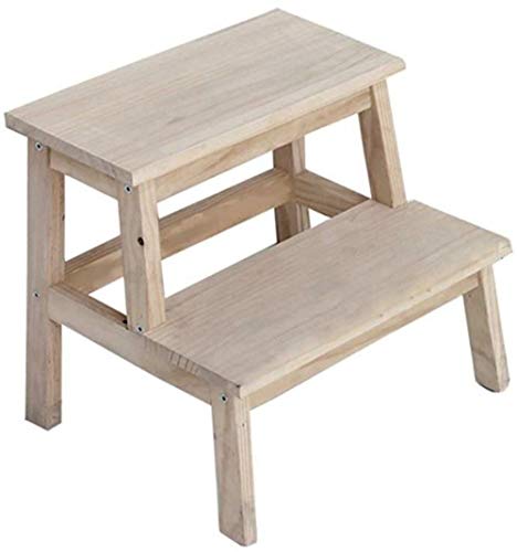 Taburete de escalera DASHADAO de madera resistente con diseño plegable 2
