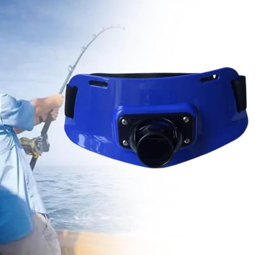 Deevoka Cinto giratório para vara de pesca em barco, Azul