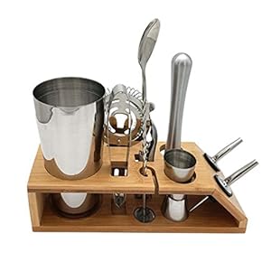 Jooles 10 stuks Cocktail Shaker Set RVS Cocktail Maken Set voor Gemengde Dranken Martini Home Bar Gereedschap