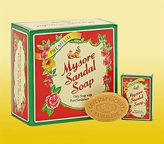 Mysore Sandal Soap, 17 Grams Units (Pack of 30) - Purest Sandalwood Soap - 100% Pure Essential Oils - Grade 1 Soap - TFM 80 - Suitable for ALL Skin Type - Travel Size Soap by Soap