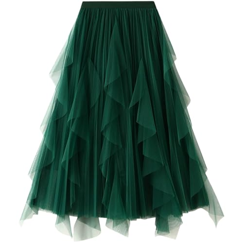 Jupe de sorcière mystique en tulle noir pour soirées à thème et looks gothiques