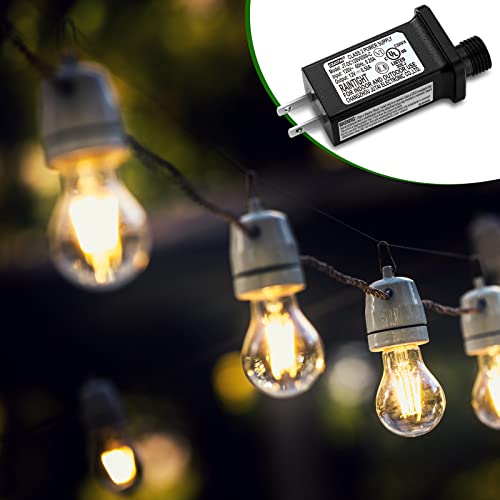 2 Pieces Led Transformer Replacement Class 2 Power Supply For Christmas String Light Inflatable Decorations Led Controller Ip44 Waterproof Low Voltage Transformer Us Power Adapter (12V6W 0.5A) #TOP4