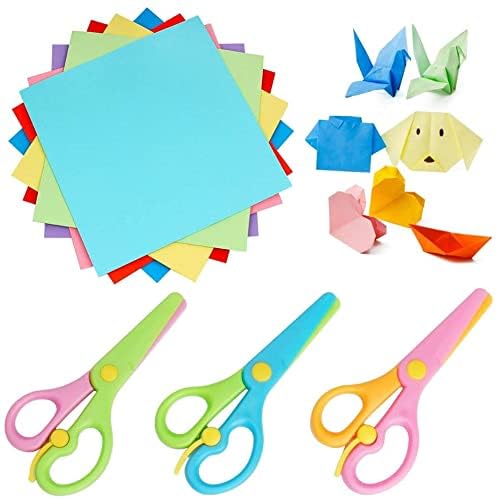Image of KRAFTMASTER 2PCS Plastic Preschool Training Scissors - Classic Style - Safety Scissors for Children 3+