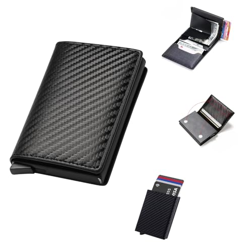 Carteira Slim RFID, Porta Cartões com Bloqueio Antifurto, Proteção para Pagamentos por Aproximação