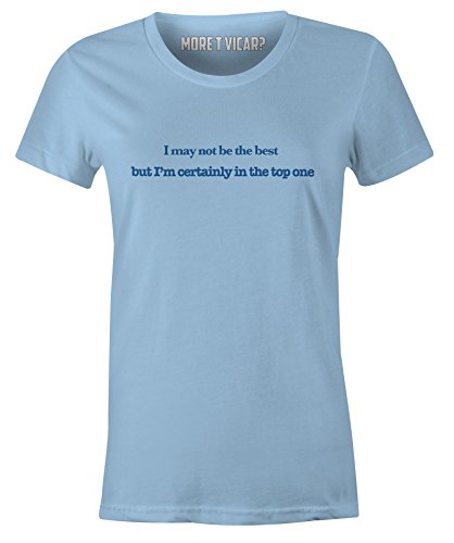 T-shirt à slogan femme bleu manches courtes coupe fluide XXL