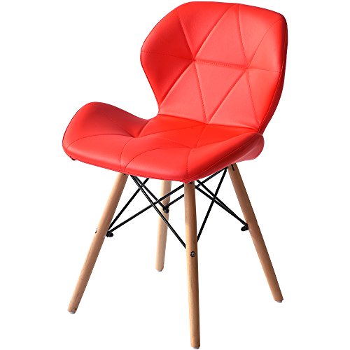 オーエスジェイ ダイニングチェア イームズシェルチェア シェルチェア イームズ 椅子 レーザー 北欧 木脚 組立簡単 2個セット