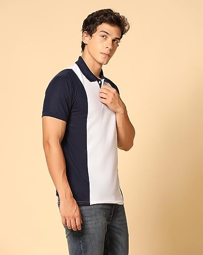 Image of INKKR Men's Solid Regular Fit T-Shirt (A10-POLO-FACTORY-WHITE-3XL A10-06
