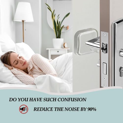 Image of Siara Silicone Wall Protector Door Stopper with Self Adhesive Backing | Door Handle Bumpers for Wall Furniture Cupboard Refrigerator Protection | Transparent Wall Guard - Square 6 Pieces