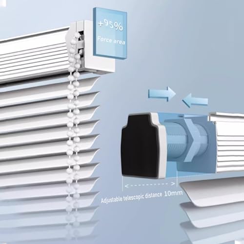 Marre de percer ? Stores vénitiens aluminium sans perçage sur mesure blanc