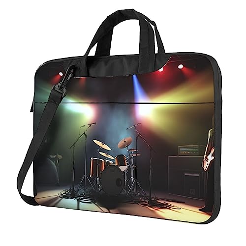 Sac à bandoulière pour ordinateur portable imprimé rock band scène sacoche PC