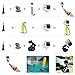 Action Camera Accessories Kit Compatible with Gopro Hero 13 12 11 10 9 8/AKASO EK7000/Brave 4/Brave 7 LE/V50X /Dragon Touch/Apexcam/ODDV Camera Selfie Stick Floating Handle Grip Suction Cup Mount ﻿