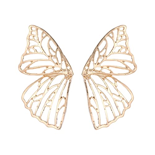 Boucles d'oreilles ailes papillon design artistique et finitions luxe