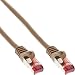 Produktbild InLine 76411K Patchkabel, S/FTP (PiMf), Cat.6, 250MHz, PVC, Kupfer, braun, 1m
