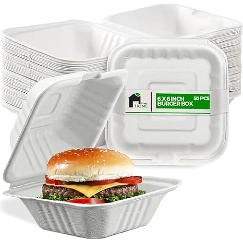 EconoHome Compostable Clamshell Containers Cover