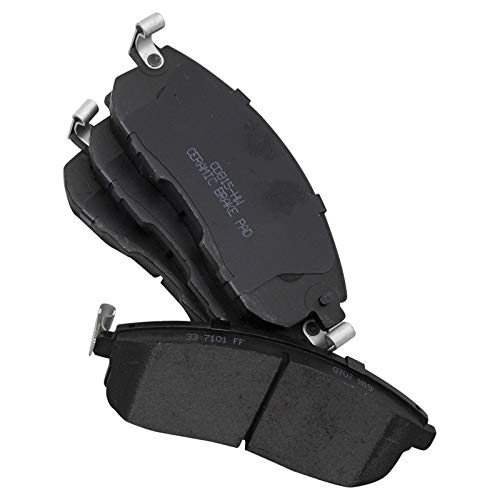 Image of TRQ Front Brake Pad and Rotor Set Ceramic Vented Rotors | For 2007-2013 Nissan Altima