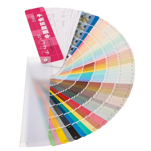 BESTonZON Schede Colore Professionali Per Verniciature Architettoniche Mazzetta Colori Standard Piccole e Portatili Per Selezione e Confronto Cromatico Materiali Di Qualità e Dettagli