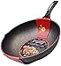 wok Wok pierre fry poêle antiadhésif plat de cuisine sans fumée cuisinière cuisson cuisson pot matifan pierre boîte 32cm
