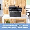 Brother MFCL2800DW Stampante Multifunzione Laser Monocromatica 4 in 1, 32 Ppm, Stampa Fronte, Retro Automatica, Display Lcd a 2 Righe, Fast Ethernet, WIFI a 5 Ghz e USB, Colore Nero #4