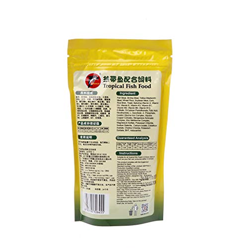Haodream Fischfutter Pellets Und Gold Wachstumsformel Schwimmendes Futter Ausgewogene Ernährung Hoher Proteingehalt Ideal Für Guppys Laterne Aquarium Zubehör Süßwasser Bonsai Treibholz