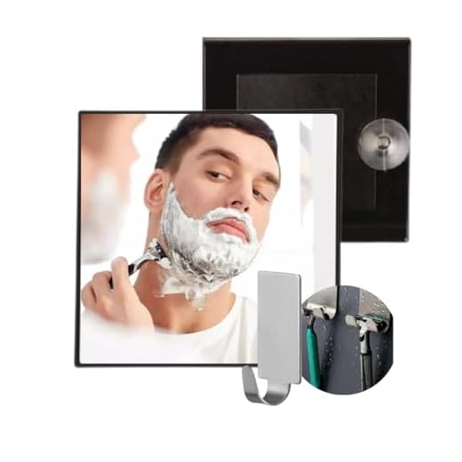 Espelho Para Fazer Barba Chuveiro Com Ventosas Box Banheiro