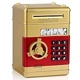 Honeystar Piggy Bank for Boys Girls, Large Electronic Real Money Coin Bank with Safe Password Lock,...