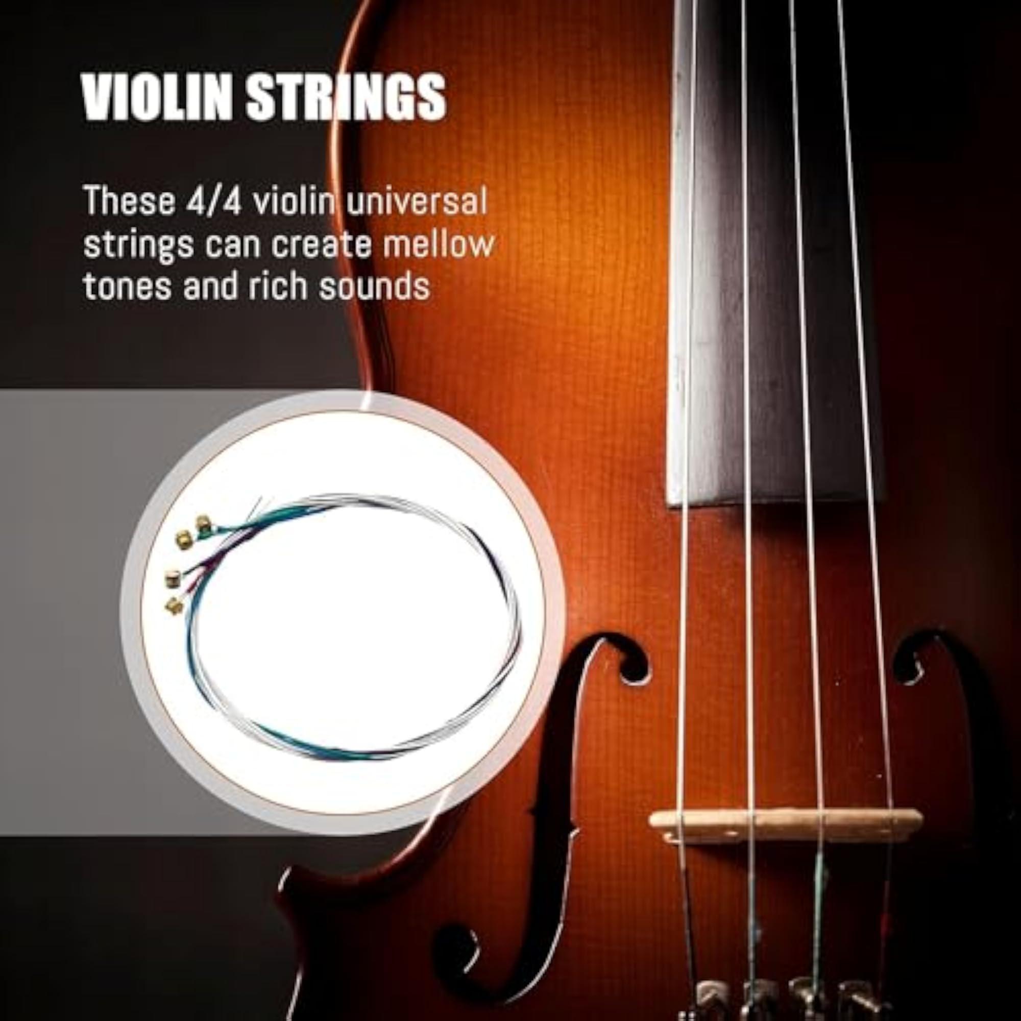 Violin String Set E/A/D/G Replacement