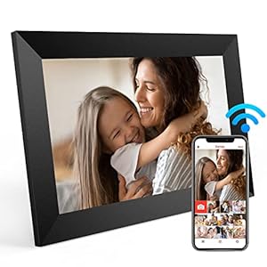 Digital Picture Frame,10.1 Inches WiFi Digital Photo Frame with Built-in 32GB Storage,Auto-Rotate,IPS HD Touch Screen,Easy Setup to Share Photos and Videos Remotely via App