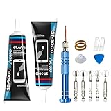 Séchage rapide et imperméable: Colle pour téléphone à séchage rapide, le temps de séchage n'est que d'environ 3 minutes, le temps de durcissement est de 24 à 48 heures, La colle pour écran de smartphone est étanche à l'eau et à la poussière. elle protège votre téléphone de l'eau et de la poussière.