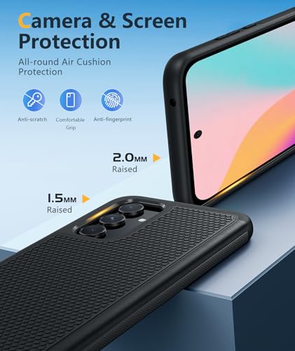 Image of FNTCASE for Galaxy A54-5G Phone Case - Samsung A54 5G Magnetic Cover [Fit for Magsafe] with Screen Protector, Anti-Slip Textured, TPU+PC Dual Layer Shockproof, Military Grade Drop Protection (Black)