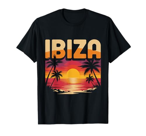 Ibiza Retro Vintage Atardecer Camiseta