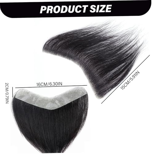 Perte de cheveux frontale : extensions de cheveux droits 15 cm pour un volume naturel instantané - 5