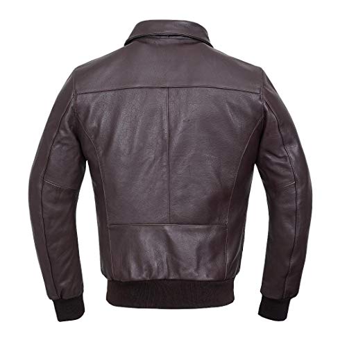Air Force A-2 Leather Flight Bomber Jacket Aviator pilot WWII Jacket (Regular & Special sizes)4